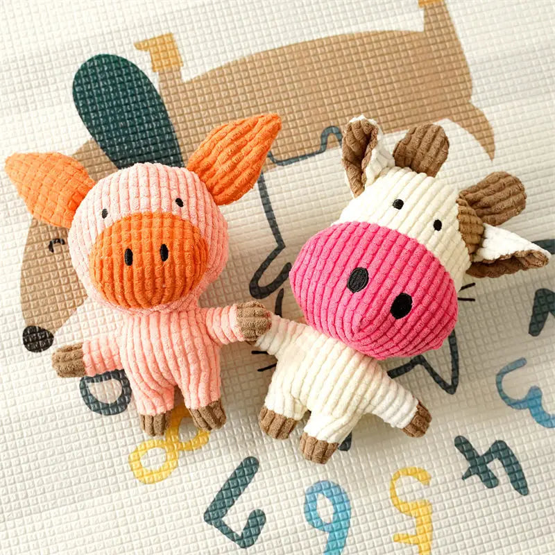 ZoeToy Cute Squeaky Plush Chew