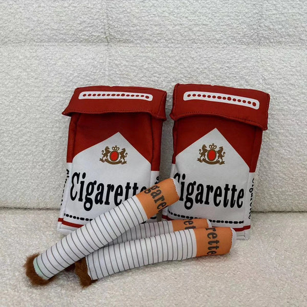 Squeaky Interactive Giggles Dog Toys Giggle Cigarette Dog Toys with a Box Safe Gifts for Puppies Small Dogs and Medium Dogs
