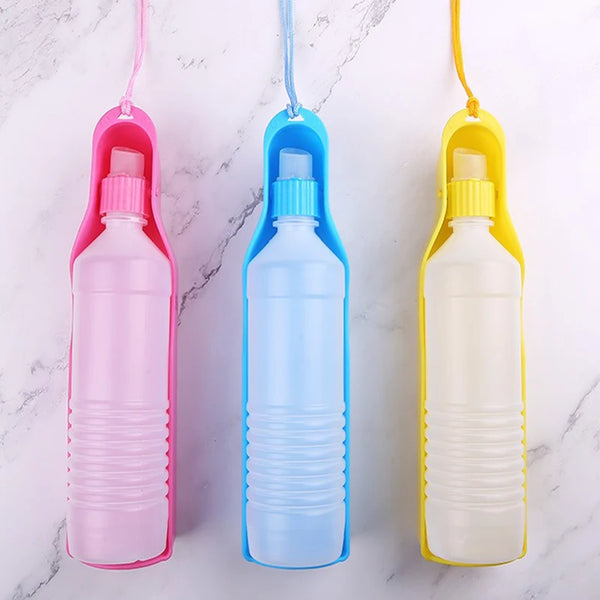 Accompanying water glass Drink water bottle Pet outdoors Portable dog going out water bottle Pet supplies