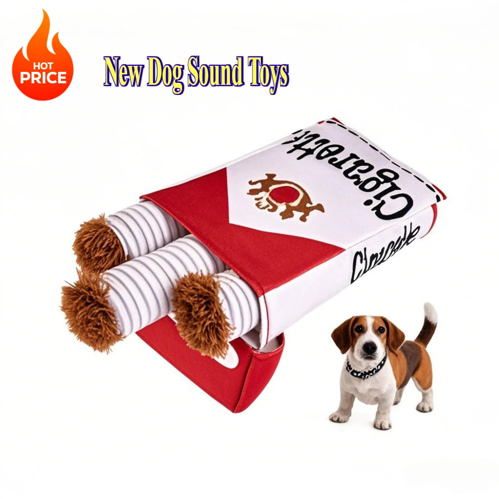 Dog Toys Fun Interactive Plush Dog Toys Creatives Products Cigarette Butt Design Dogs Chew Toys Perfect Pet Gifts for Playing