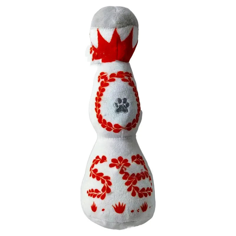 ZoeToy Plush Wine Bottle Squeaker