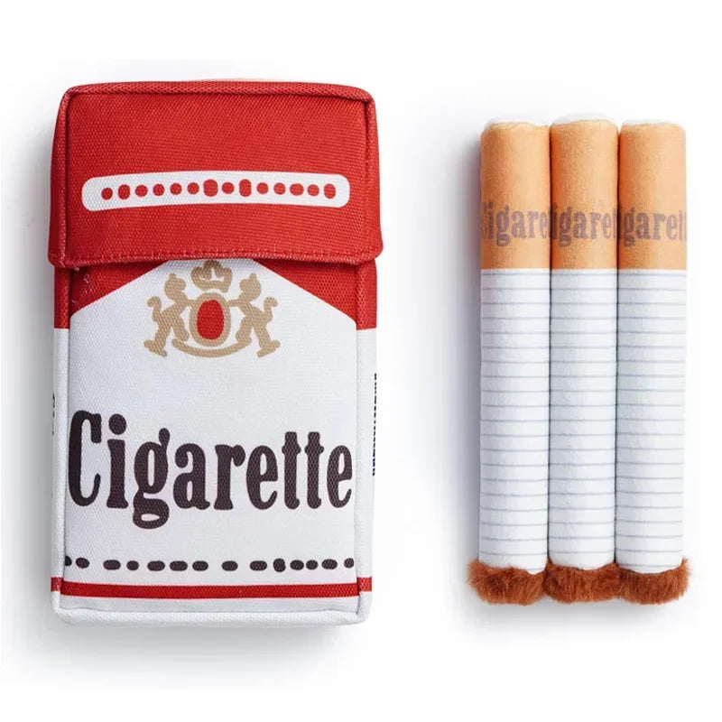 Dog Toys Fun Interactive Plush Dog Toys Creatives Products Cigarette Butt Design Dogs Chew Toys Perfect Pet Gifts for Playing