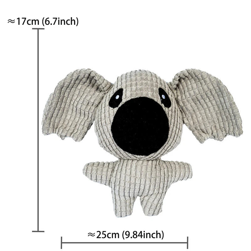 ZoeToy Cute Squeaky Plush Chew