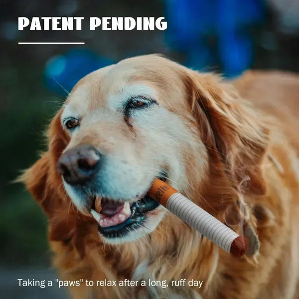 Funny Interactive Plush Dog Toys Creative Cigarette Design Giggling Chewing Toy for Dogs Perfect Pet Gift for Playtime