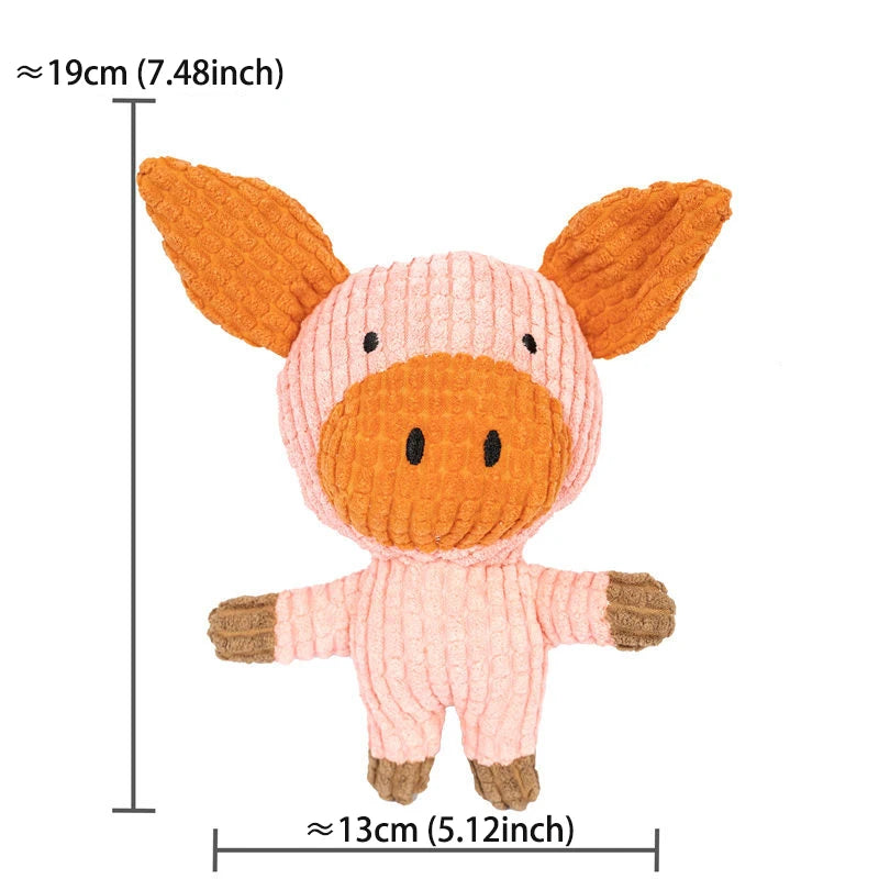 ZoeToy Cute Squeaky Plush Chew