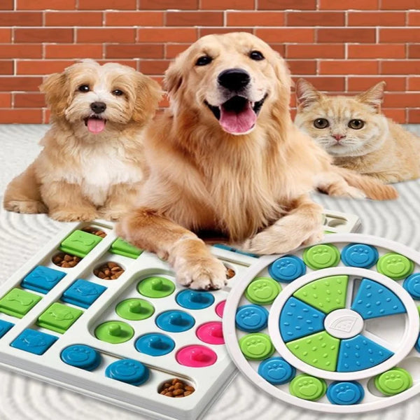 Dog Puzzle Toys Slow Feeder Interactive Increase Puppy IQ Food Dispenser Slowly Eating NonSlip Bowl Pet Cat Dogs Training Game