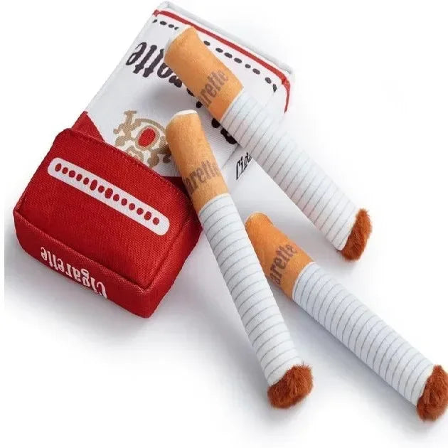 Dog Toys Fun Interactive Plush Dog Toys Creatives Products Cigarette Butt Design Dogs Chew Toys Perfect Pet Gifts for Playing