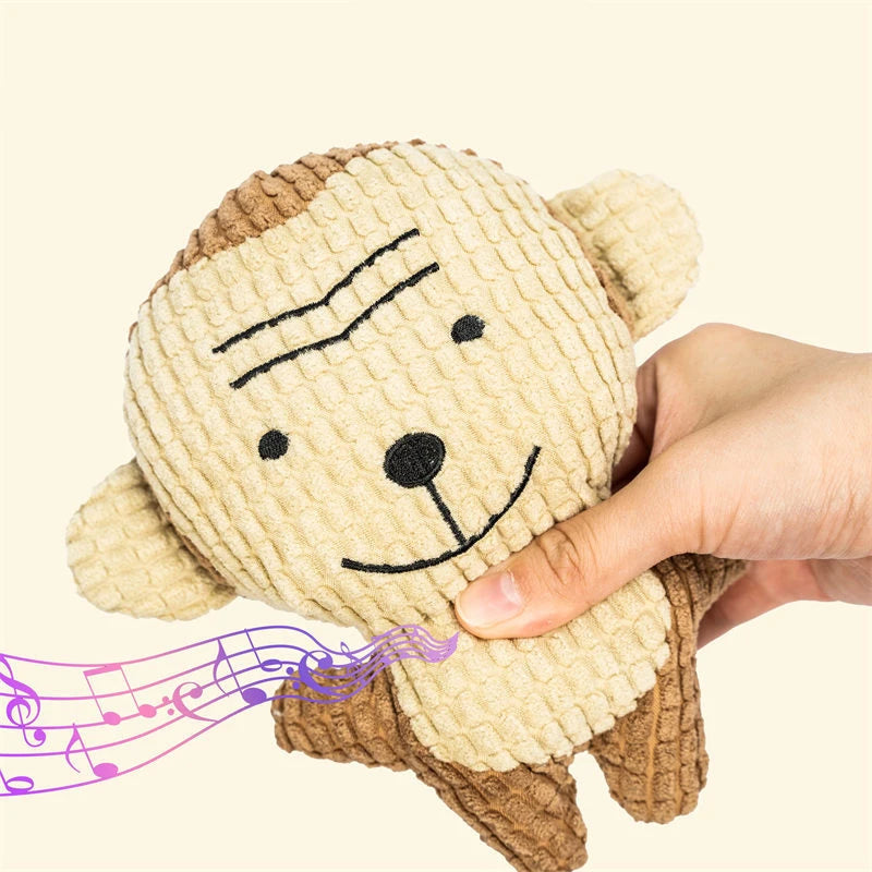 ZoeToy Cute Squeaky Plush Chew
