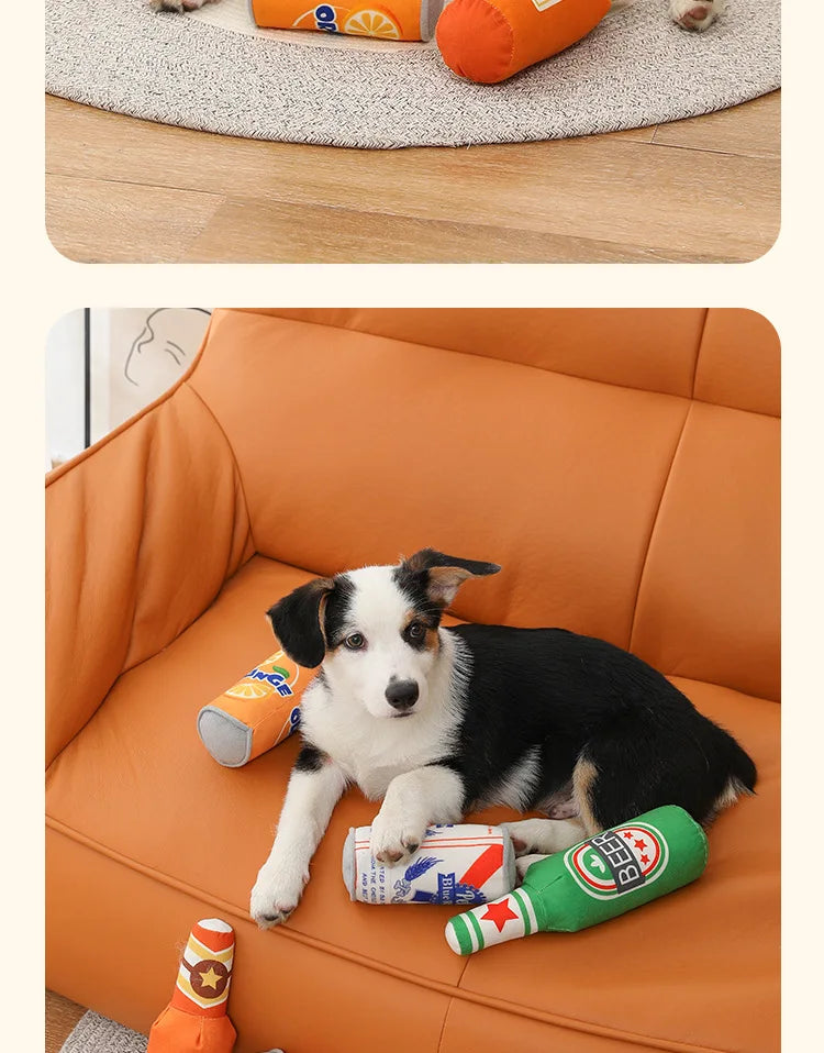 ZoeToy Beer Bottle Squeaky Chew