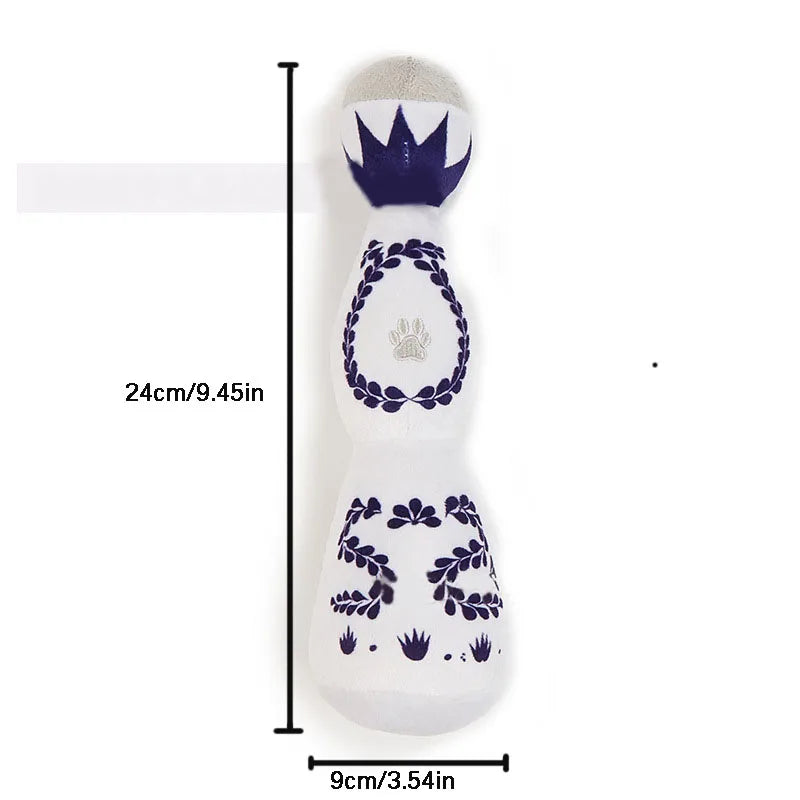 ZoeToy Plush Wine Bottle Squeaker
