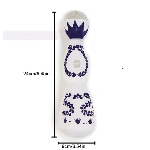 ZoeToy Plush Wine Bottle Squeaker