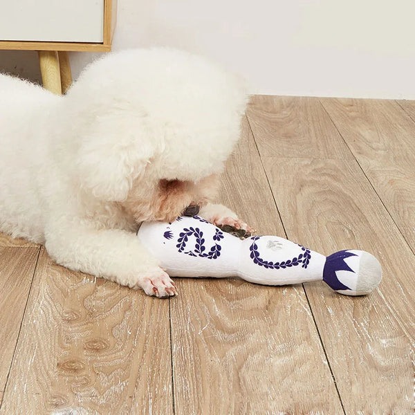 ZoeToy Plush Wine Bottle Squeaker