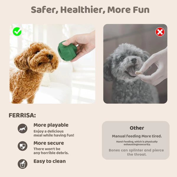 Dog Chew Toys for freeze and Treat Tray Long-Lasting Fillable Treat Toy and Silicone Molds for Summer Cooling Ease Dog Anxiety