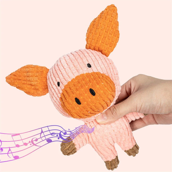 ZoeToy Cute Squeaky Plush Chew