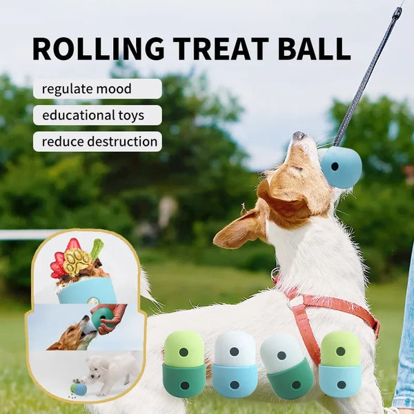 Dog Toys Silicone Leaky Food Ball Toys Can Be Made Into Food Placed in The Refrigerator Summer Ice Cream Food Toys Pet Supplies