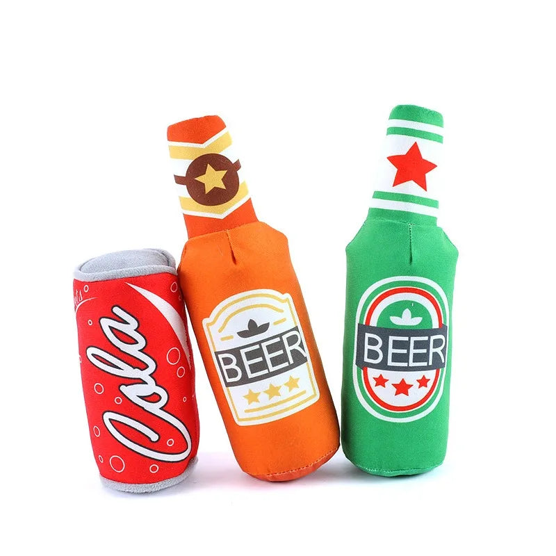 ZoeToy Beer Bottle Squeaky Chew