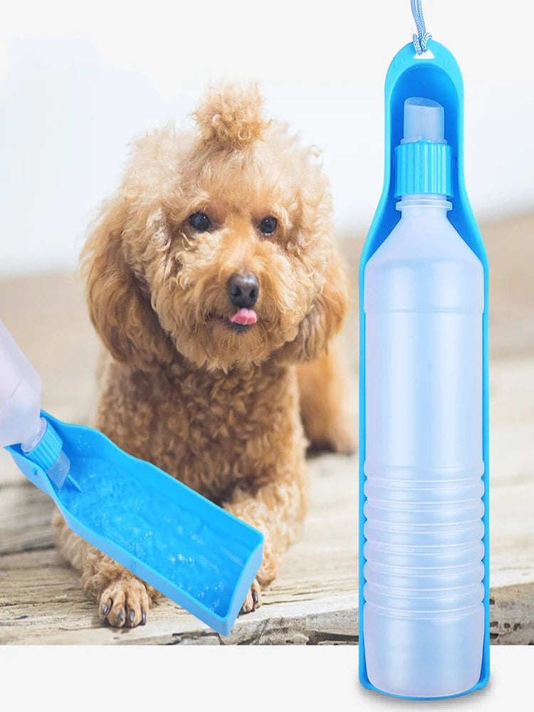 Accompanying water glass Drink water bottle Pet outdoors Portable dog going out water bottle Pet supplies
