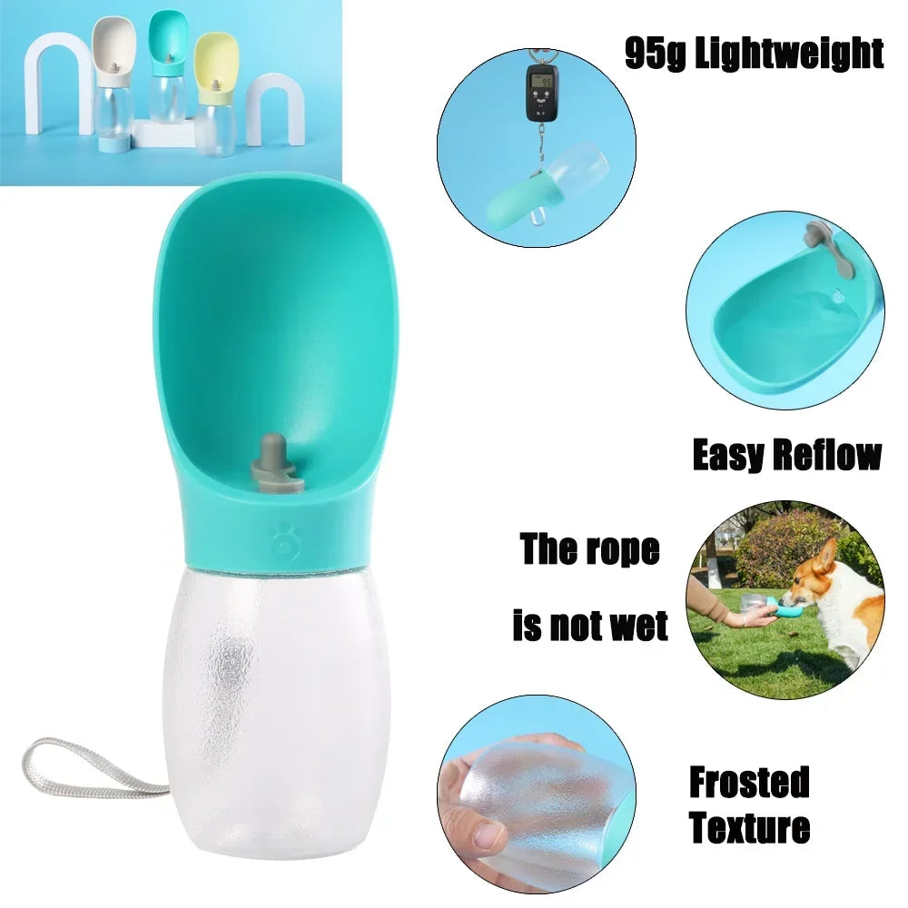 Portable Pet Dog Water Bottle Hiking Outdoor Leakproof Puppy Drinking Bowls for Small Medium Large Dogs Cats Chihuahua Supplies