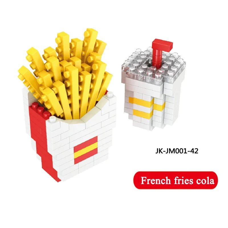 Burger Builder Mini Block Educational Toy Set