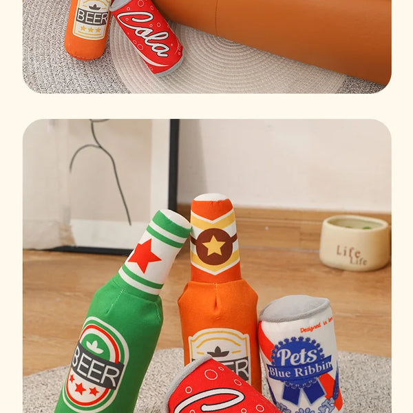 ZoeToy Beer Bottle Squeaky Chew