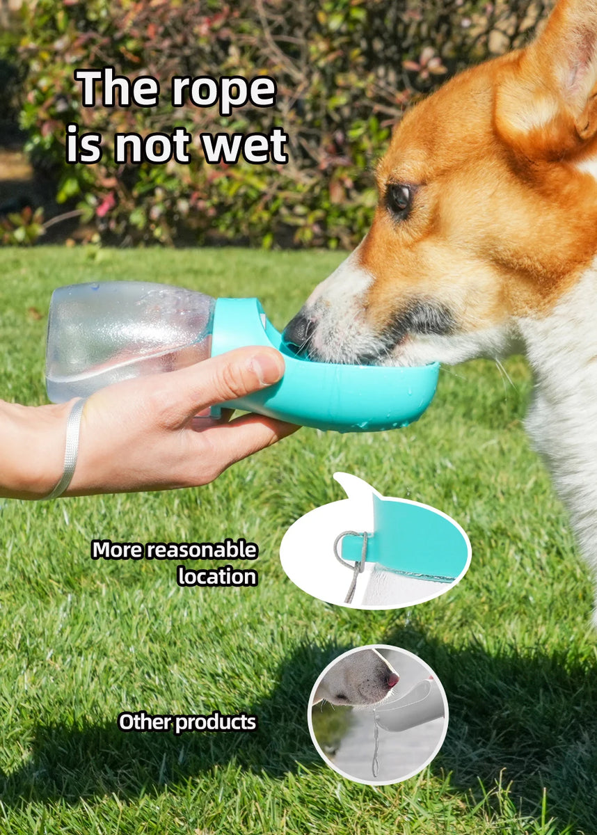 Portable Dog Water Bottle Small Large Dogs Cats Leakproof Drinking Bowl Outdoor Walking Cat Pet Water Dispenser Bulldog Supplies