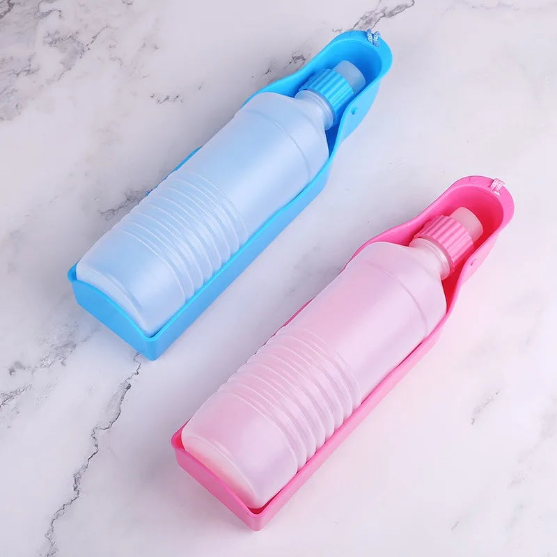 Accompanying water glass Drink water bottle Pet outdoors Portable dog going out water bottle Pet supplies