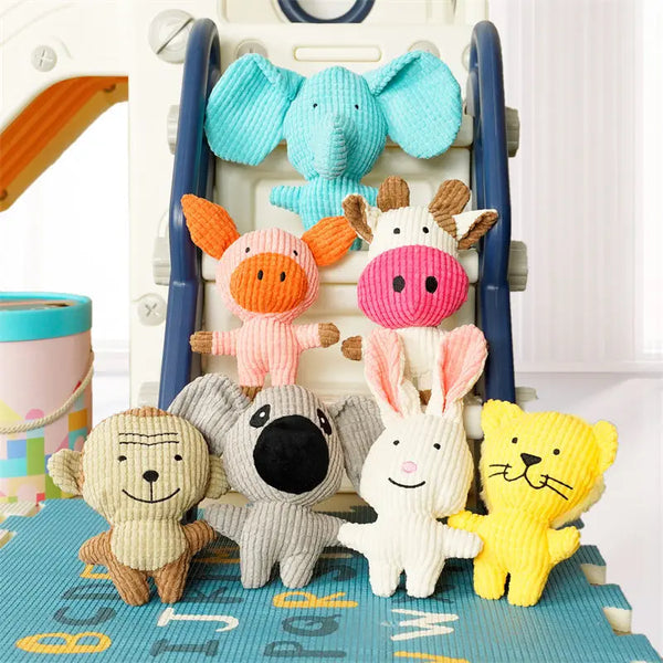 ZoeToy Cute Squeaky Plush Chew