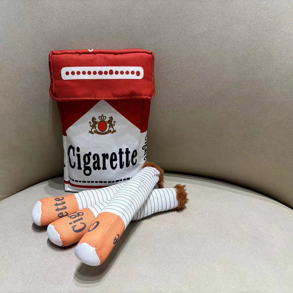 Squeaky Interactive Giggles Dog Toys Giggle Cigarette Dog Toys with a Box Safe Gifts for Puppies Small Dogs and Medium Dogs