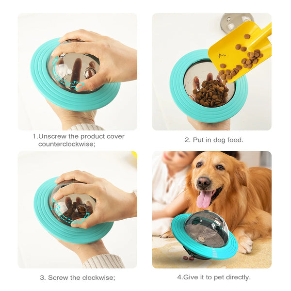 Dog Interactive Food Leaking Dispensing Treat Ball For Small Large Dogs Training Toy Puppy Slow Feed Dachshund Toy