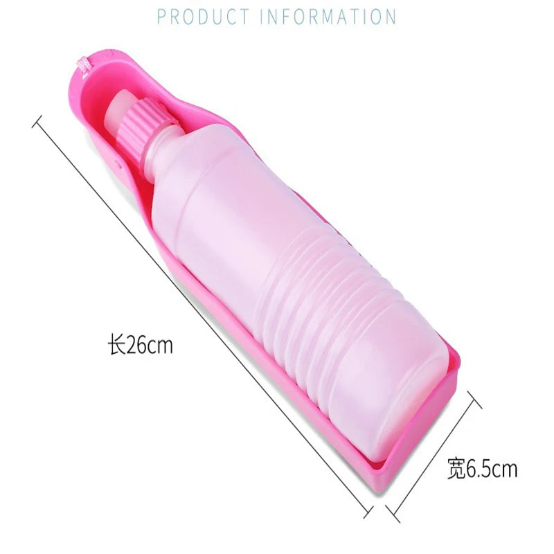 Accompanying water glass Drink water bottle Pet outdoors Portable dog going out water bottle Pet supplies